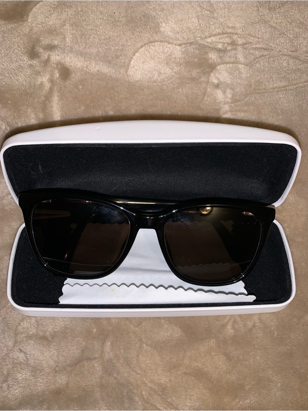 CK Classic Black Sunglasses with Protective Case